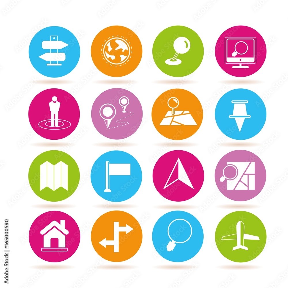 map icons, navigation icons map icons, navigation icons
