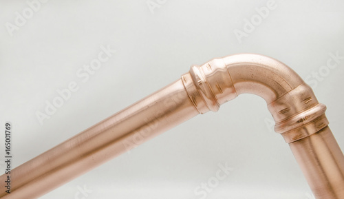 Plumbing pipes of copper and brass