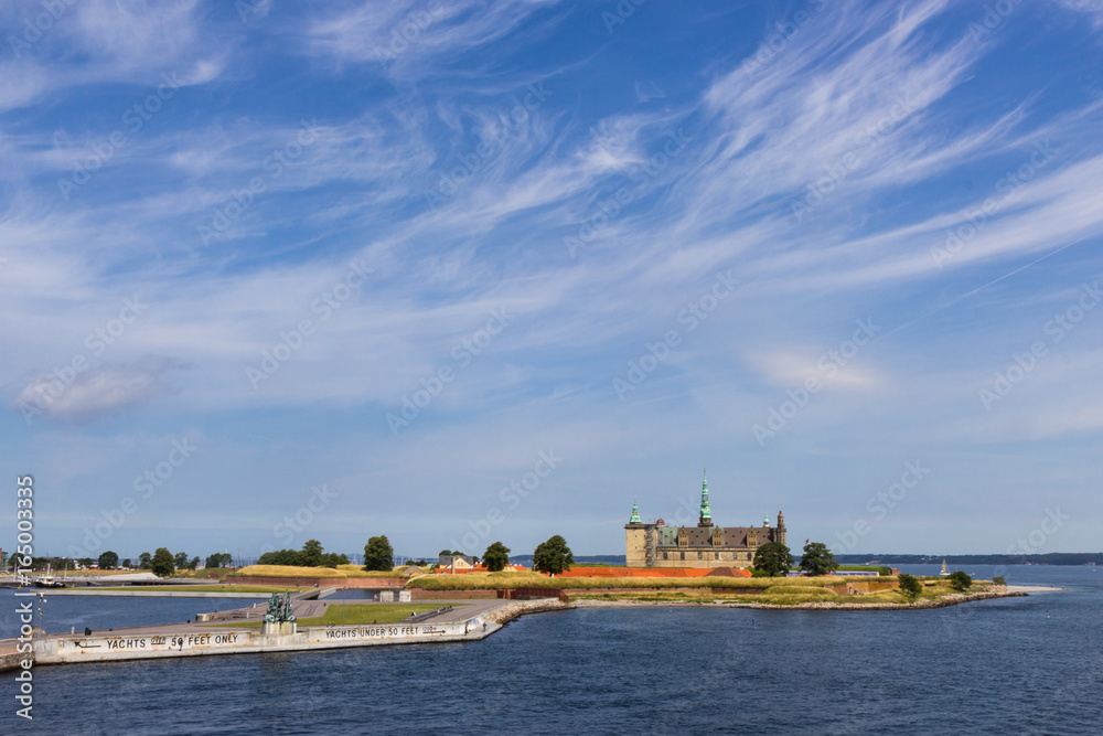 view of Kronborg castle in Denmark