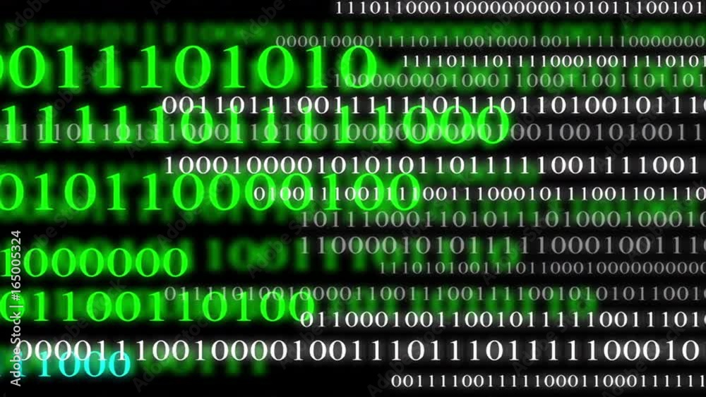 Text and Grids 0112: Scrolling binary screen display (Loop).