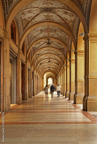 Arcades of Bologna. Italy 
