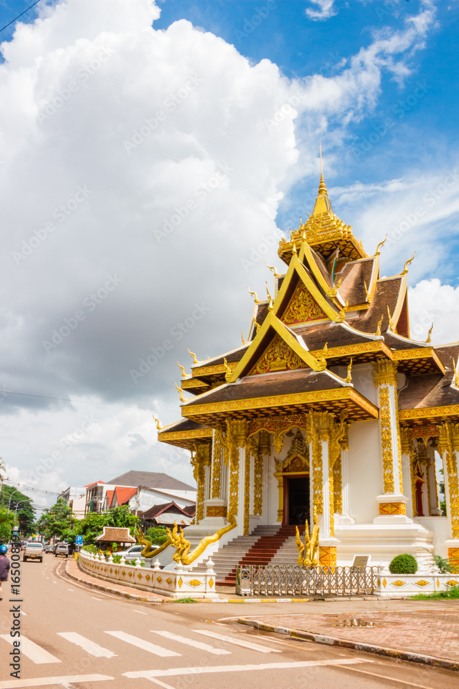 Naklejka premium ラオス・ビエンチャン