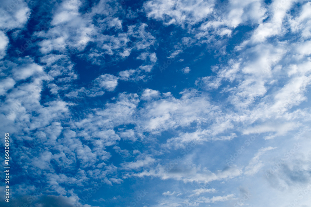 Fototapeta premium blue sky background with clouds , Sky with clouds