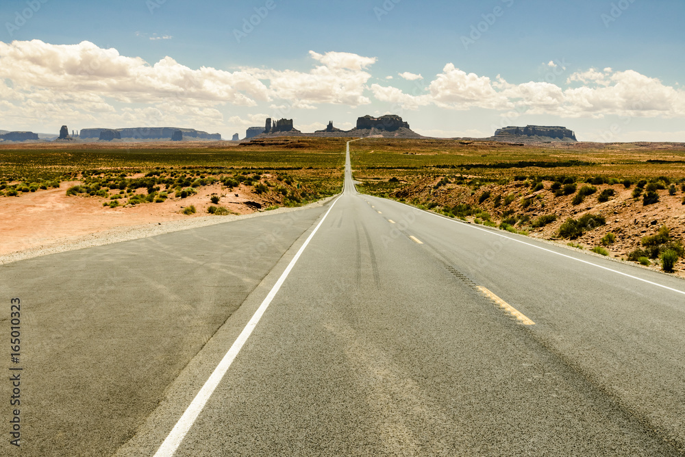 View of the monument valley from the forrest gump point View of the monument valley from the forrest gump point