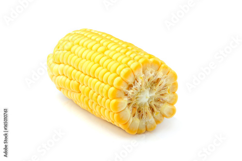 Corn on a white background.
