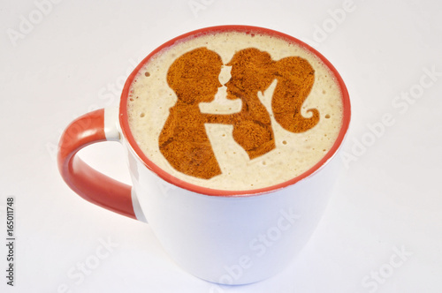 Man and woman on a coffee