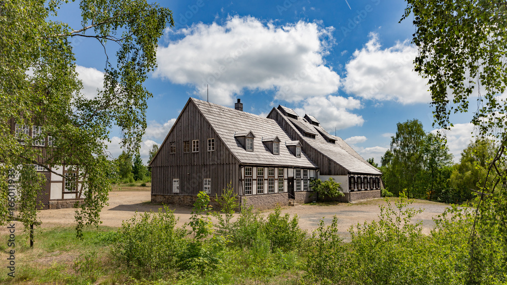 historic mining building in Freiberg, Germany historic mining building in Freiberg, Germany