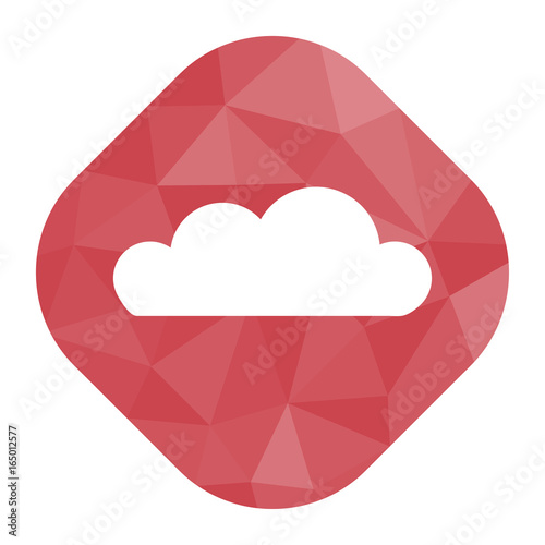 geometrischer Icon - Wolke