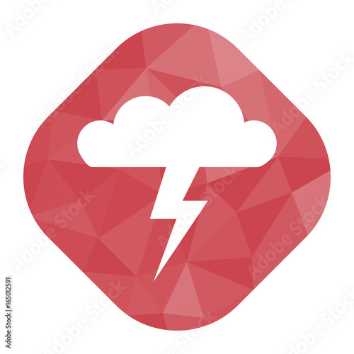 geometrischer Icon - Gewitterwolke