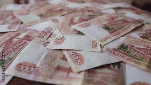 Cash. Much money. Russian money. Euros money. Rubles. Money background.