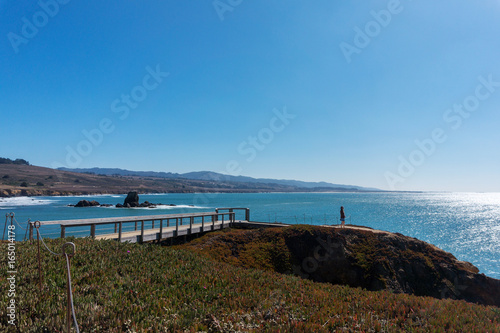 The Big Sur Coast with its rugged coastline and mountain view in California USA