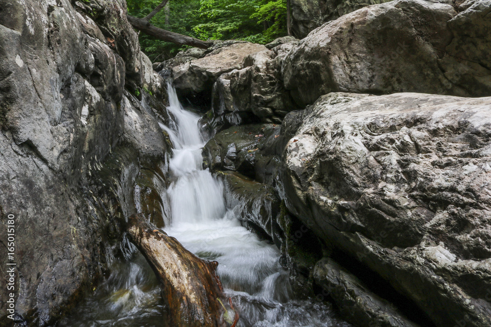 Waterfall in Whiteoak Canyon, Shenandoah National Park Waterfall in Whiteoak Canyon, Shenandoah National Park