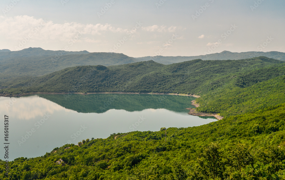 Summer view of the Slansko Lake