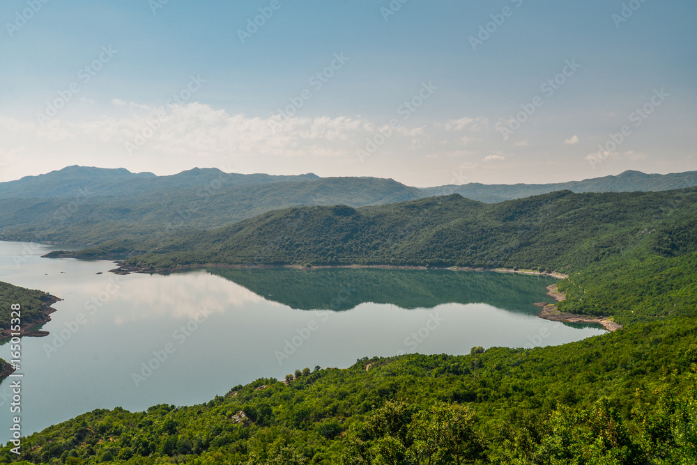 Summer view of the Slansko Lake