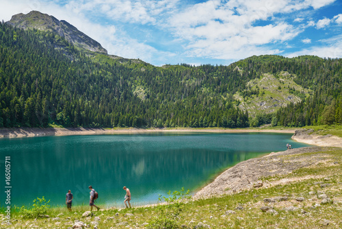 Fototapeta Naklejka Na Ścianę i Meble -  View of The Black Lake