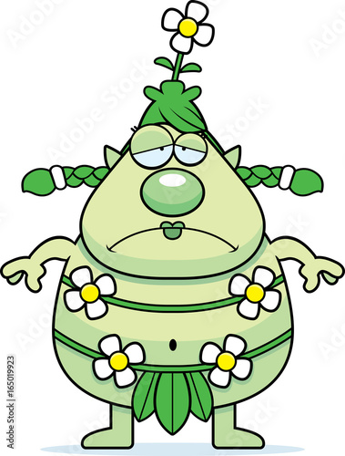 Sad Cartoon Forest Sprite