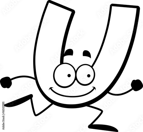 Cartoon U Running