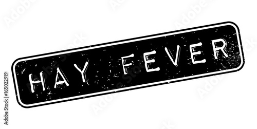 Hay Fever rubber stamp. Grunge design with dust scratches. Effects can be easily removed for a clean, crisp look. Color is easily changed.