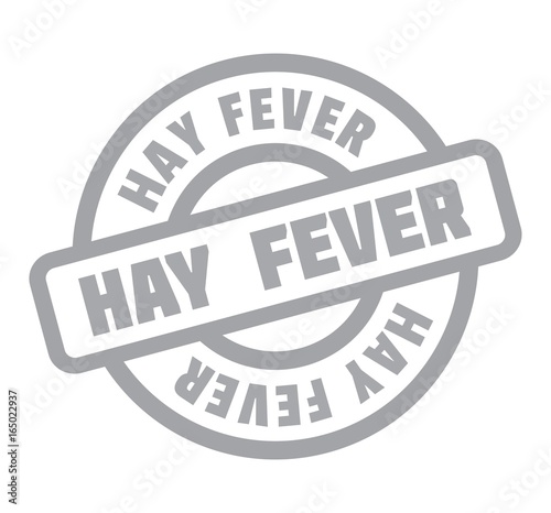 Hay Fever rubber stamp. Grunge design with dust scratches. Effects can be easily removed for a clean, crisp look. Color is easily changed.