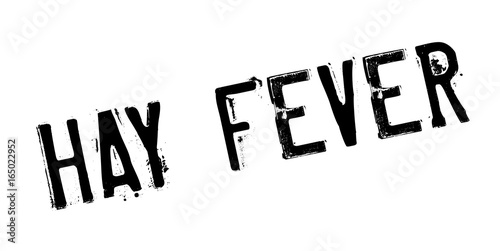Hay Fever rubber stamp. Grunge design with dust scratches. Effects can be easily removed for a clean, crisp look. Color is easily changed.