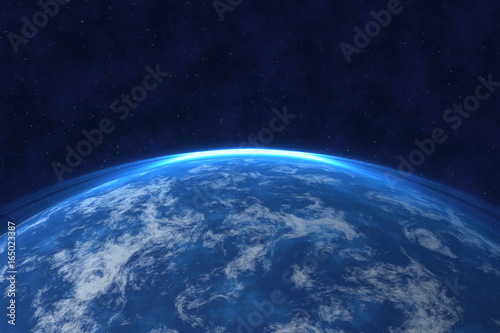Fototapeta Naklejka Na Ścianę i Meble -  Blue Planet in Space