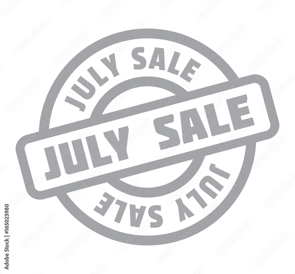 July Sale rubber stamp. Grunge design with dust scratches. Effects can be easily removed for a clean, crisp look. Color is easily changed. July Sale rubber stamp. Grunge design with dust scratches. Effects can be easily removed for a clean, crisp look. Color is easily changed.