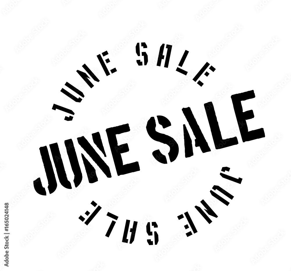 June Sale rubber stamp. Grunge design with dust scratches. Effects can be easily removed for a clean, crisp look. Color is easily changed. June Sale rubber stamp. Grunge design with dust scratches. Effects can be easily removed for a clean, crisp look. Color is easily changed.