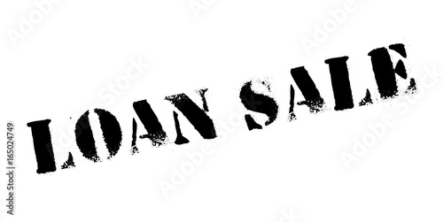 Loan Sale rubber stamp. Grunge design with dust scratches. Effects can be easily removed for a clean, crisp look. Color is easily changed.
