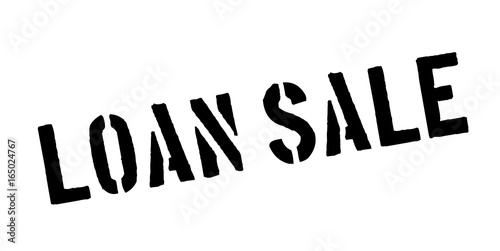 Loan Sale rubber stamp. Grunge design with dust scratches. Effects can be easily removed for a clean, crisp look. Color is easily changed.