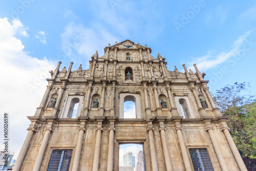Ruins of St. Paul's. Built from 1602 to 1640, one of Macau's best known landmarks. In 2005, they were officially listed as part of the Historic Centre of Macau, a UNESCO World Heritage Site.