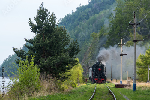 Tourist steam train rides on the Circum-Baikal Railway