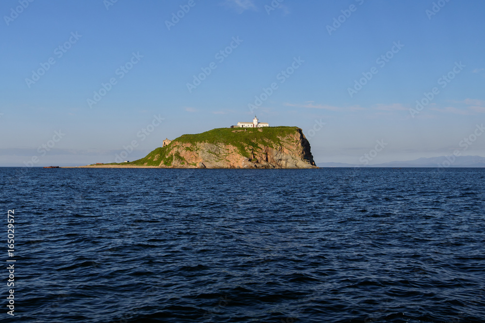 Island of a skryplyov. Vladivostok, Russia, Sea of Japan.