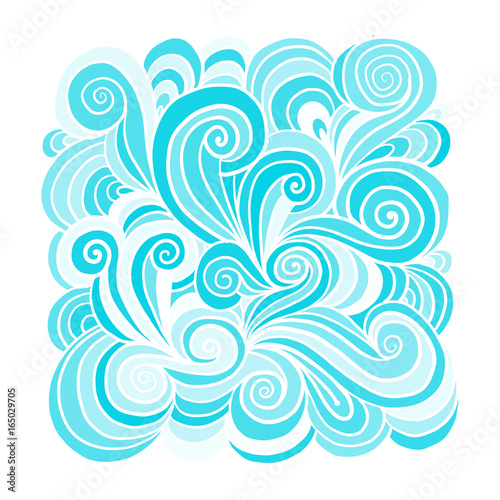Abstract hand drawn ornament, background for your design