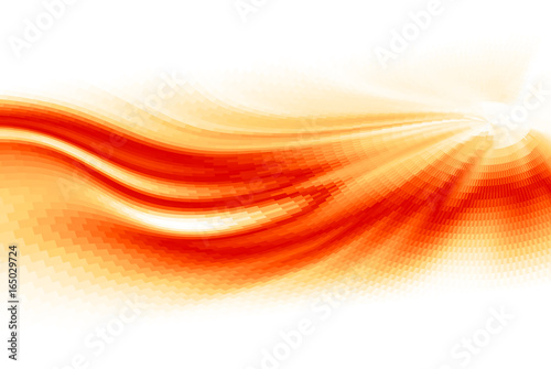 Obraz na plátně Fire flame. Abstract vector wave background