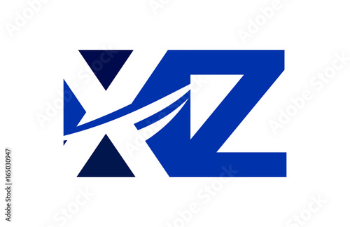 XZ Negative Space Square Swoosh Letter Logo Free Download XZ Negative Space Square Swoosh Letter Logo - GFXLoad