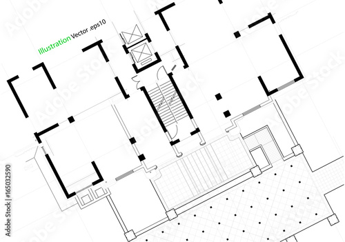Architectural background, architectural plan, construction drawing