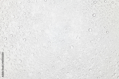 Water drops on glass, Rain droplets on glass background.