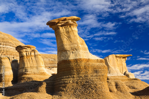Hoodoos in the badlands near Drumheller, Alberta, Canada