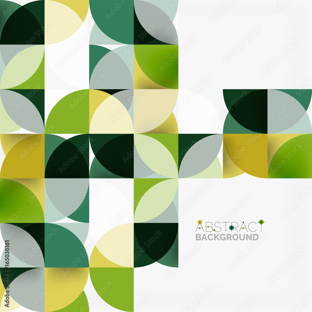 Modern geometrical abstract background circles