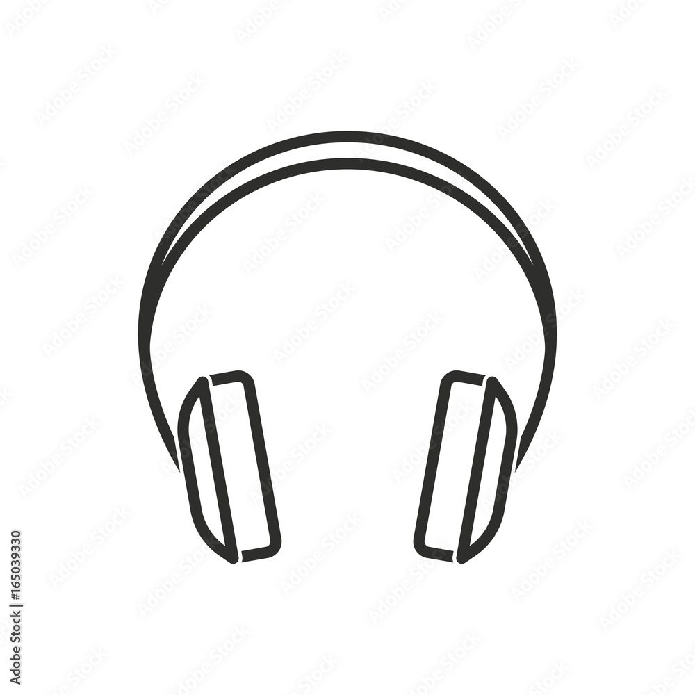 Headphone vector icon. Headphone vector icon.