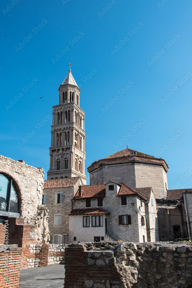 Cathédrale et palais de Dioclétien à Split en Croatie