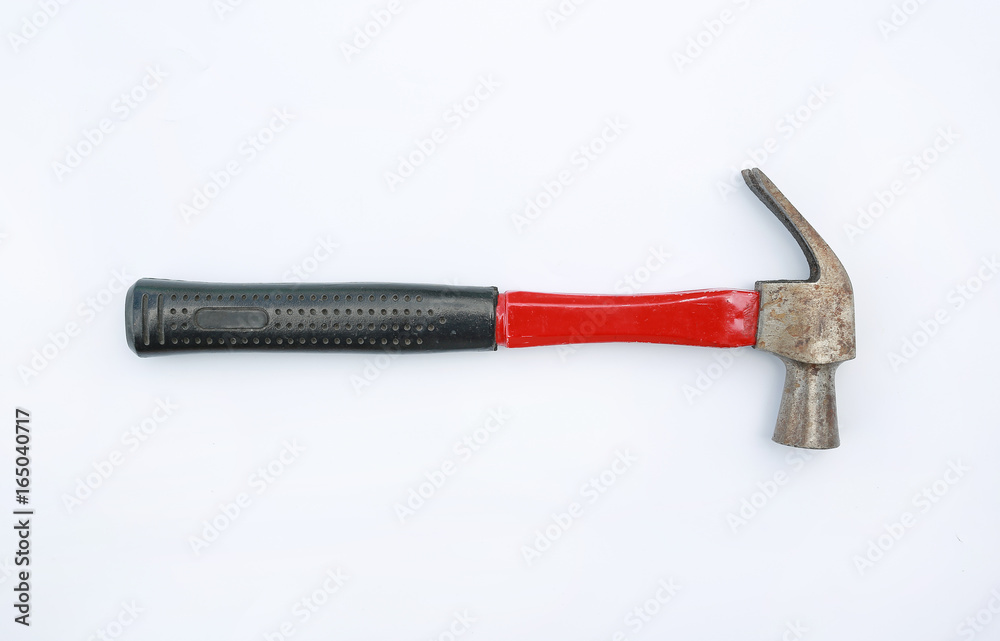 Hammer on white background. Hammer on white background.