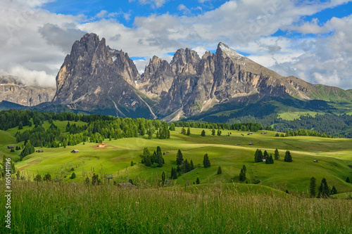 Italy south tyrol dolomites mountains Langkofel Plattkofel