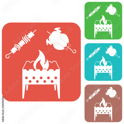 Brazier, kebab and chicken