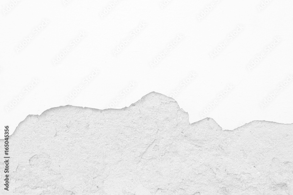 White Broken Concrete Wall Background. White Broken Concrete Wall Background.