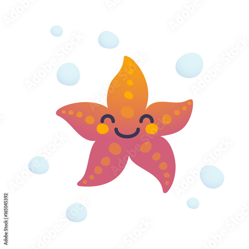 Adorable starfish character