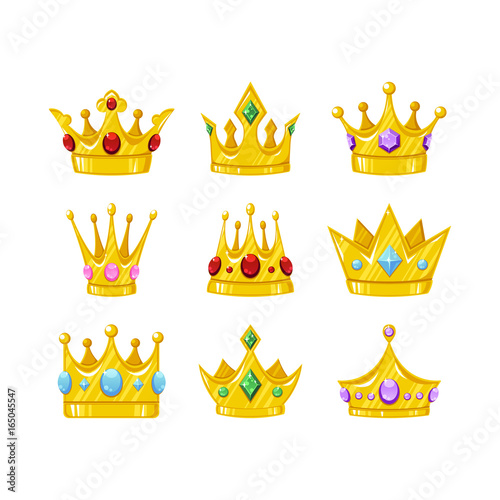 Set of vector crowns