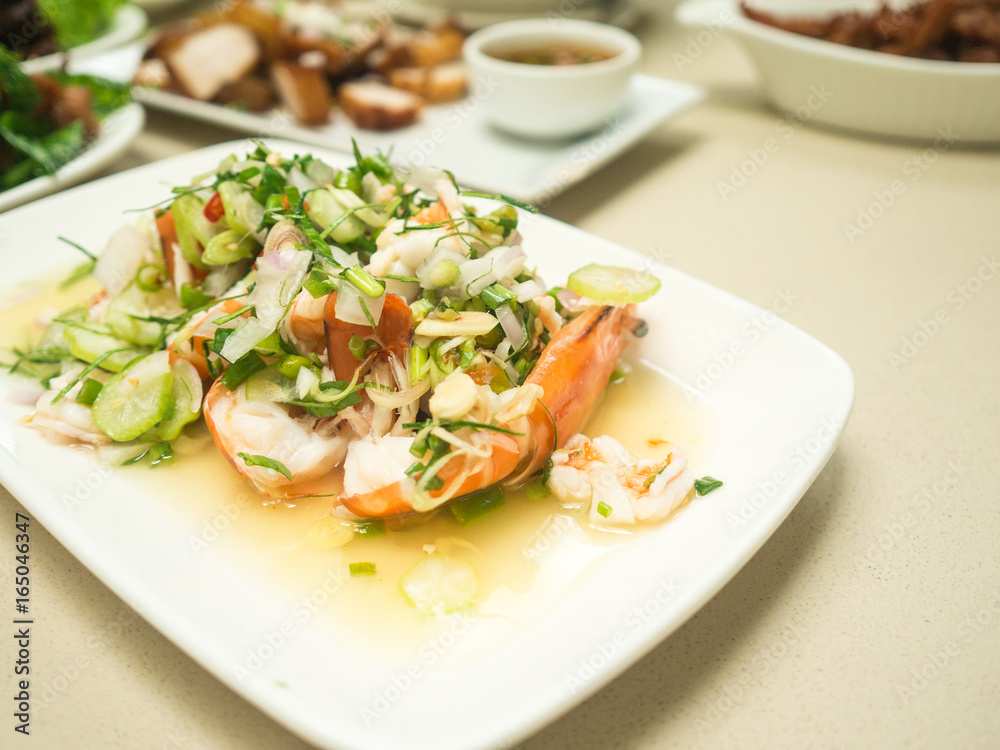 Shrimp salad with lemon grass and mint Shrimp salad with lemon grass and mint