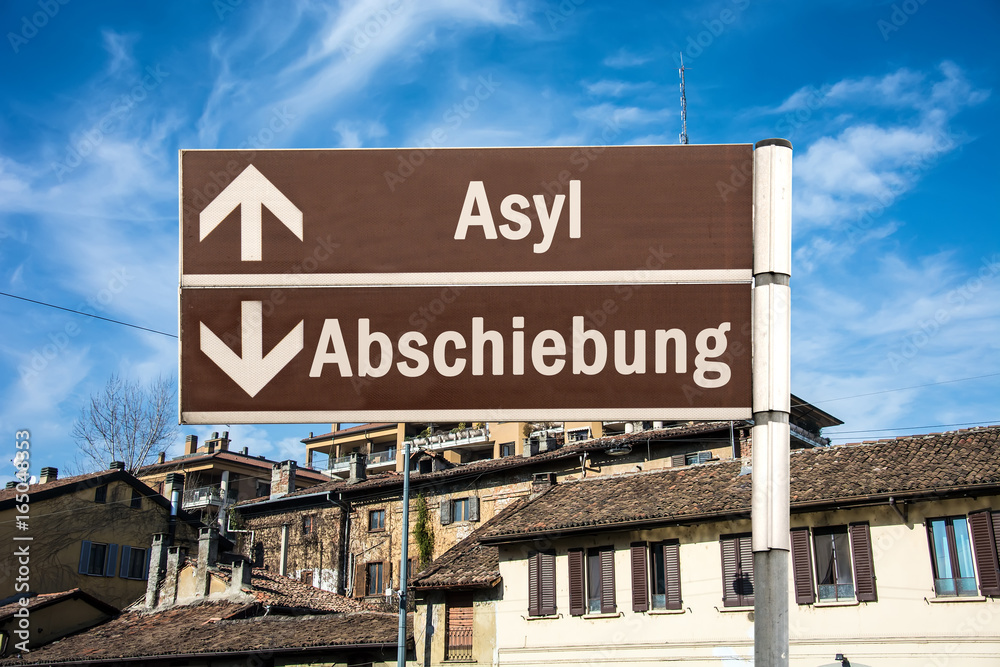 Obraz premium Schild 230 - Asyl