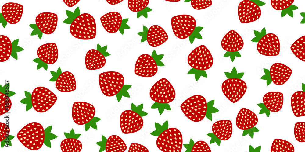 seamless of red strawberries seamless of red strawberries